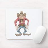 Cowboy klaar om te tekenen muismat (Met muis)