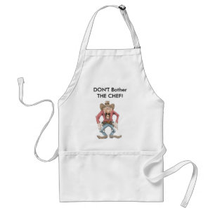 Cowboy klaar om te tekenen standaard schort