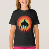 COWBOY KLEURRIJK ZONSONDERGANG T-Shirt (Voorkant)