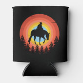 COWBOY KLEURRIJKE ZONSONDERGANG BLIKJESKOELER (Voorkant)