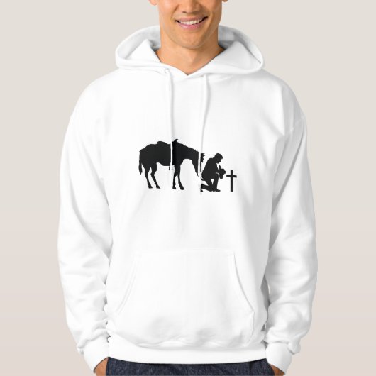 Cowboy Kneeling Hoodie (Voorkant)