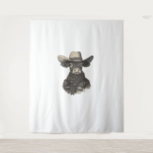 Cowboy Koe Shirt - Westerne Koe Wandkleed