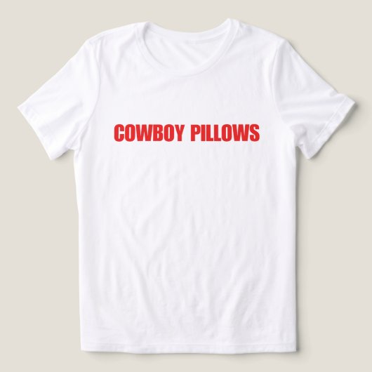 Cowboy Kussens Tri-Blend Shirt (Design voorkant)