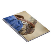 Cowboy-laars met pur 2 notitieboek (Rechterzijde)