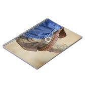 Cowboy-laars met pur 2 notitieboek (Linkerzijde)