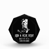 Cowboy laarzen award trofee derby kampioenschap fotoblokken (Voorkant)