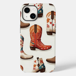 Cowboy laarzen patroon Case-Mate iPhone 14 hoesje