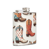 Cowboy laarzen patroon heupfles (Rechts)