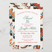 Cowboy laarzen patroon kaart (Voorkant / Achterkant)