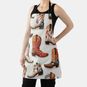 Cowboy laarzen patroon schort (Insitu)