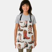 Cowboy laarzen patroon schort (Insitu)