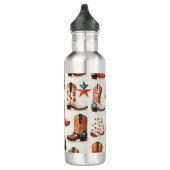 Cowboy laarzen patroon waterfles (Rechts)