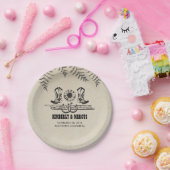 Cowboy laarzen rustiek land bruiloft papieren bordje (Feest)