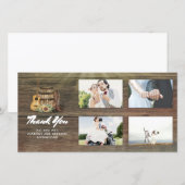 Cowboy laarzen rustiek land dank u bruiloft bedankkaart (Voorkant / Achterkant)