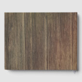 Cowboy laarzen rustiek land wijn vat gastenboek (Achterkant)