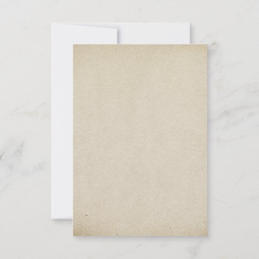 Cowboy laat land Rustic Wedding RSVP zien (Achterkant)