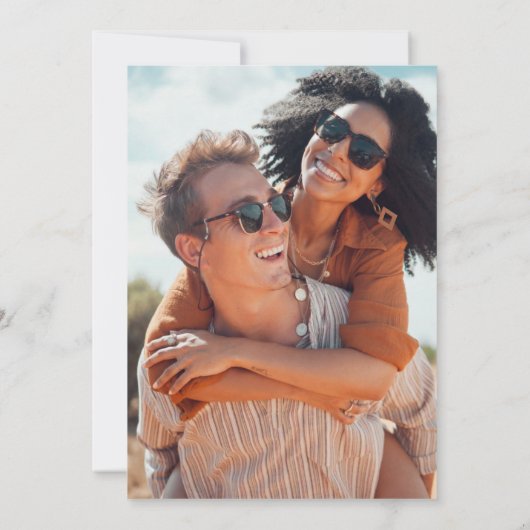 Cowboy Land Western Aztec Bruiloft Save the Date Kaart (Achterkant)