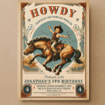 Cowboy Land Western Verjaardag Kaart<br><div class="desc">Cowboy Wild Western Verjaardag</div>