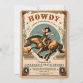  Cowboy Land Western Verjaardag Kaart (Voorkant)