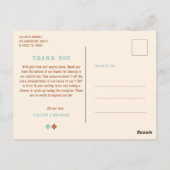 Cowboy land Westerne bruiloft foto dank u Briefkaart (Achterkant)