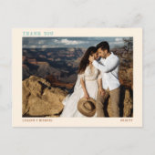 Cowboy land Westerne bruiloft foto dank u Briefkaart (Voorkant)