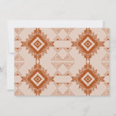 Cowboy Land Westerne Woestijn Terracotta Bruiloft Bedankkaart (Achterkant)