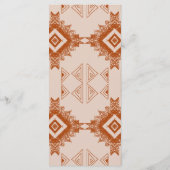 Cowboy Land Westerne Woestijn Terracotta Bruiloft Menu (Achterkant)