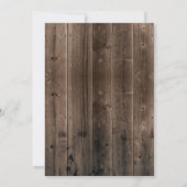Cowboy Lantern Rustic Wood Country Weddenschap Kaart (Achterkant)