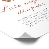 Cowboy - Late night luierspel Poster (Hoek)