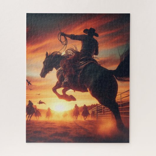 Cowboy Legpuzzel (Verticaal)
