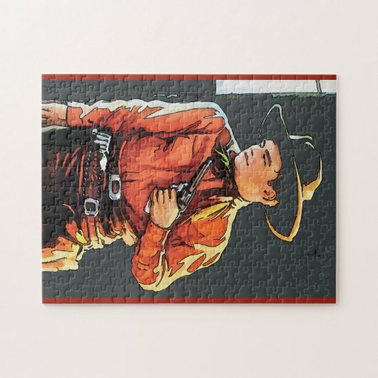 Cowboy Legpuzzel (Horizontaal)