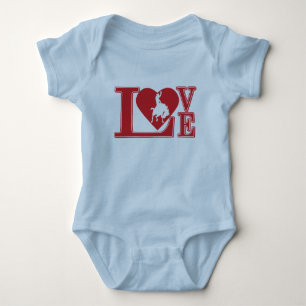 Cowboy Liefdeshart Romper