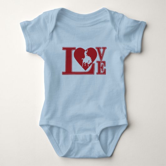 Cowboy Liefdeshart Romper (Voorkant)