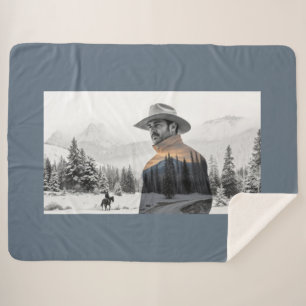 Cowboy Life Sherpa Deken