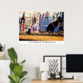 Cowboy Lifesaver Poster (Thuiskantoor)