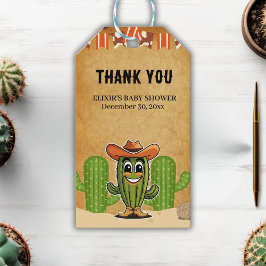Cowboy Little Cactie Cactus Baby shower Cadeaulabel