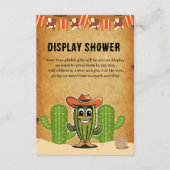 Cowboy Little Cactie Cactus Baby shower Informatiekaartje (Voorkant)