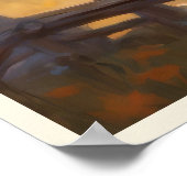 Cowboy Log Cabin Boy's Bedroom Art Poster (Hoek)