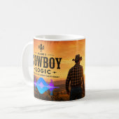 Cowboy-logica: blijf-doorgaan mok (Voorkant links)