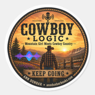 Cowboy-logica: blijf rond sticker draaien