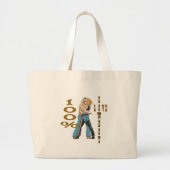 Cowboy Love Grote Tote Bag (Voorkant)