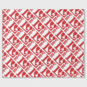 Cowboy Love, ik hou van Cowboys Cadeaupapier (Vlak)