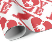 Cowboy Love, ik hou van Cowboys Cadeaupapier (Rol Hoek)