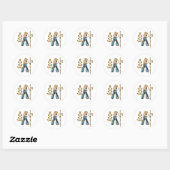 Cowboy Love Ronde Sticker (Vel)
