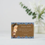 Cowboy Luier Raffle Insert Informatiekaartje (Staand voorkant)