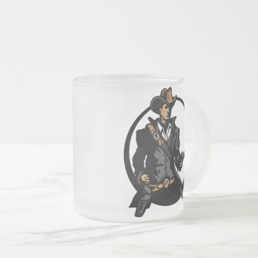 Cowboy Matglas Koffiemok (Voorkant rechts)