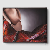 Cowboy Memorial Begrafenis Gastenboek (Achterkant)