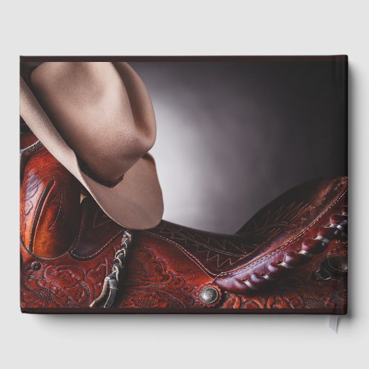 Cowboy Memorial Begrafenis Gastenboek (Achterkant)