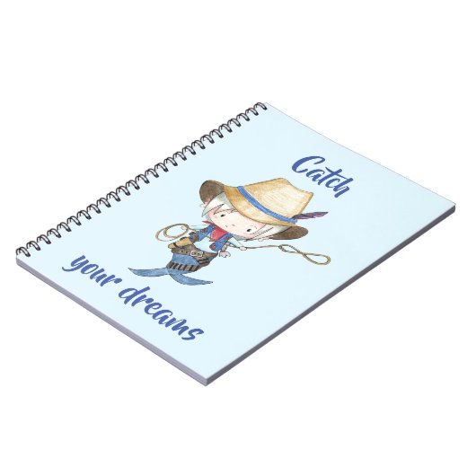 Cowboy Mermaid // Uw dromen vangen Notitieboek (Linkerzijde)