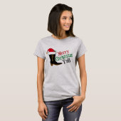 Cowboy Merry kerst Yall T-shirt (Voorkant volledig)